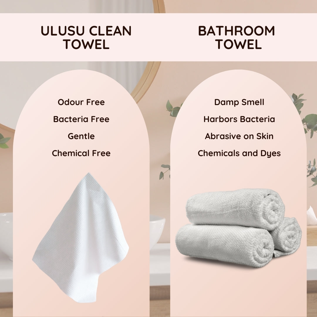 Ulusu Cosmetics Clean Towels XL - 50 Count